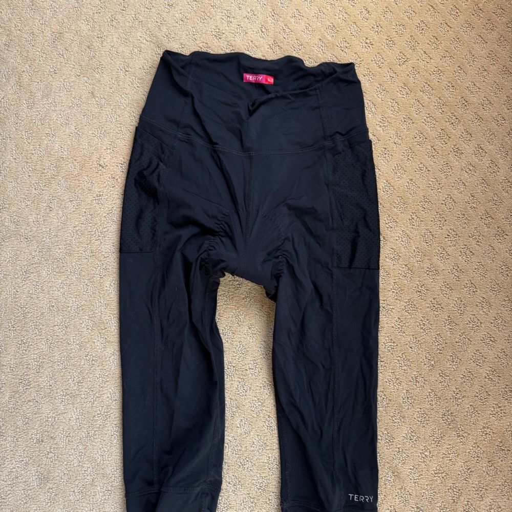 Terry Bicycling Capri leggings size Large
